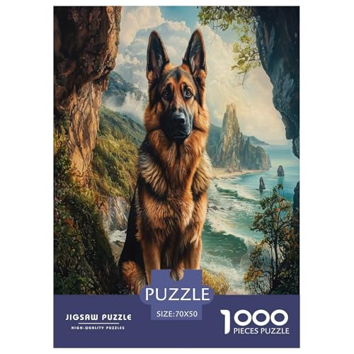 Deutscher Schäfers Puzzle 1000 Teile Schwer Puzzle Spielzeug Lernspiel Impossible Herausforderungsspielzeug Für Erwachsene Und Kinder in Bewährter 70x50cm/1000pcs Deutscher Schäfers Puzzle 1000 Teile Schwer Puzzle Spielzeug Lernspiel Impossible Herausforderungsspielzeug Für Erwachsene Und Kinder in Bewährter 70x50cm/1000pcs von RJAVAGFZL