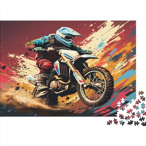 Dirt Bike Puzzle 1000 Teile Erwachsene, Puzzlespiel Jigsaw Puzzles Erwachsenen Puzzlespiel Puzzel 1000pcs (75x50cm) von RJAVAGFZL