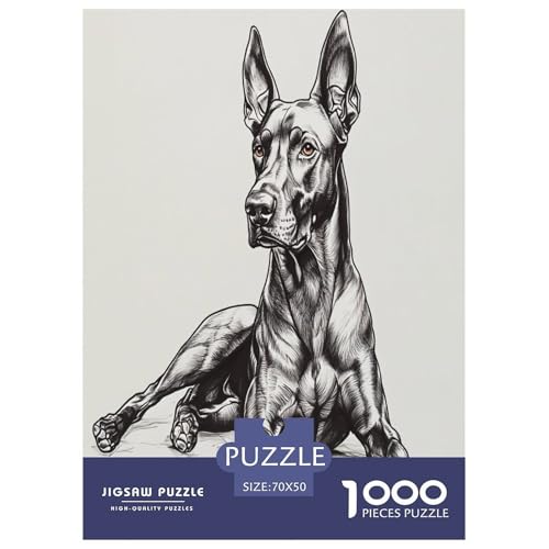 Doberman Puzzles 1000 Teile Schwer Puzzle Spielzeug Lernspiel Impossible Herausforderung Spielzeug Für Erwachsene Kinder 70x50cm/1000pcs Doberman Puzzles 1000 Teile Schwer Puzzle Spielzeug Lernspiel Impossible Herausforderung Spielzeug Für Erwachsene Kinder 70x50cm/1000pcs von RJAVAGFZL