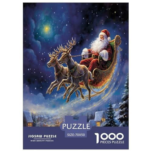Elk Weihnachtsmann Puzzles 1000 Teile Schwer Puzzle Spielzeug Lernspiel Impossible Herausforderung Spielzeug Für Erwachsene Kinder 70x50cm/1000pcs Elk Weihnachtsmann Puzzles 1000 Teile Schwer Puzzle Spielzeug Lernspiel Impossible Herausforderung Spielzeug Für Erwachsene Kinder 70x50cm/1000pcs von RJAVAGFZL