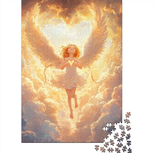 Engel Puzzle 1000 Teile Schwer Puzzle Spielzeug Pädagogisches Spiel Impossible Herausforderungsspielzeug Für Erwachsene Kinder 1000pcs (75x50cm) von RJAVAGFZL