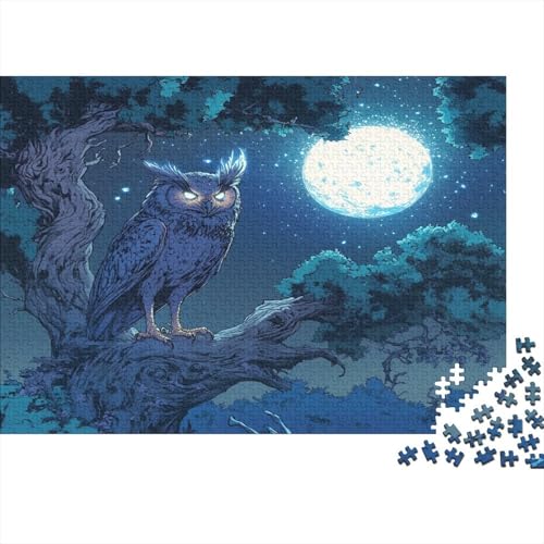 Eule Puzzle 1000 Teile Für Erwachsene Und Kinder Ab 14 Jahrenfür Stressabbauer Puzzlespiel Erwachsenen Puzzlespiel Puzzel 1000pcs (75x50cm) von RJAVAGFZL