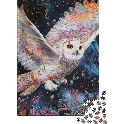 Eule Puzzle 1000-teilige Schwer Puzzle Spielzeug Lernspiel Impossible Herausforderung Spielzeug Für Erwachsene Kinder 1000pcs (75x50cm) von RJAVAGFZL