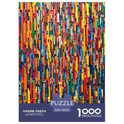Farbige Bausteine Puzzle 1000 Teile Schwer Puzzle Spielzeug Pädagogisches Spiel Impossible Herausforderung Spielzeug Für Erwachsene Und Kinder Ab 12 Jahren 70x50cm/1000pcs von RJAVAGFZL