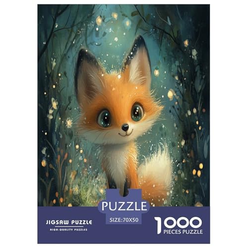 Fox Puzzles 1000 Teile Schwer Puzzle Spielzeug Lernspiel Impossible Herausforderungsspielzeug Für Erwachsene Und Kinder Ab 12 Jahren 70x50cm/1000pcs von RJAVAGFZL