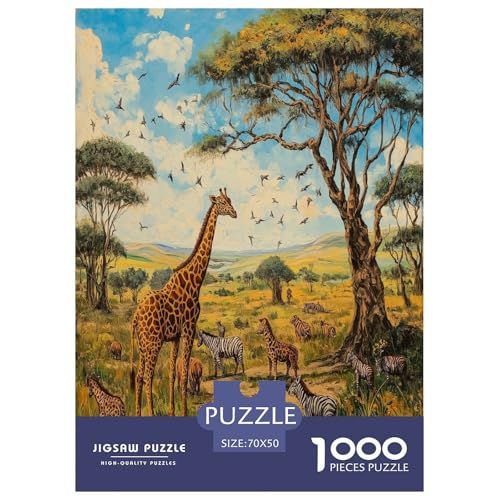 Giraffe Puzzles 1000 Teile Schwer Puzzle Spielzeug Lernspiel Impossible Herausforderung Spielzeug Für Erwachsene Und Kinder Ab 14 Jahren 70x50cm/1000pcs Giraffe Puzzles 1000 Teile Schwer Puzzle Spielzeug Lernspiel Impossible Herausforderung Spielzeug Für Erwachsene Und Kinder Ab 14 Jahren 70x50cm/1000pcs von RJAVAGFZL