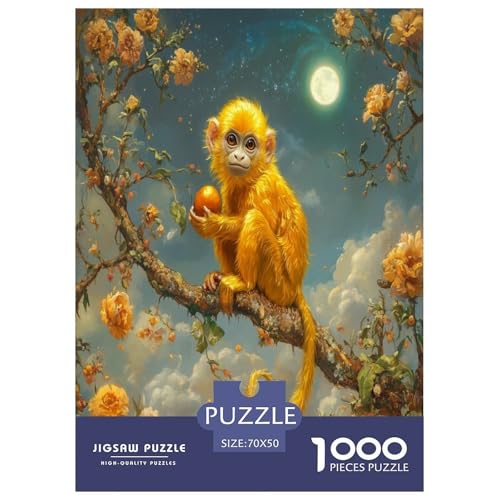 Goldener AFFE Puzzles 1000 Teile Schwer Puzzle Spielzeug Lernspiel Impossible Herausforderungsspielzeug Für Erwachsene Und Kinder in Bewährter 70x50cm/1000pcs Goldener AFFE Puzzles 1000 Teile Schwer Puzzle Spielzeug Lernspiel Impossible Herausforderungsspielzeug Für Erwachsene Und Kinder in Bewährter 70x50cm/1000pcs von RJAVAGFZL