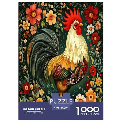 Hahn Puzzle 1000 Teile Schwer Puzzle Spielzeug Lernspiel Impossible Herausforderungsspielzeug Für Erwachsene Kinder 38x26cm/1000pcs Hahn Puzzle 1000 Teile Schwer Puzzle Spielzeug Lernspiel Impossible Herausforderungsspielzeug Für Erwachsene Kinder 38x26cm/1000pcs von RJAVAGFZL