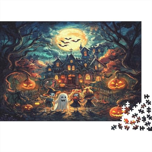 Halloween Village Puzzlespiel 1000 Teile Für Erwachsene, Einzigartige Kunstwerke Und Vorlage - Geburtstagsgeschenk - Spaßige Puzzles Mit Überraschung Von Puzzle in A Bag Puzzel 1000pcs (75x50cm) von RJAVAGFZL
