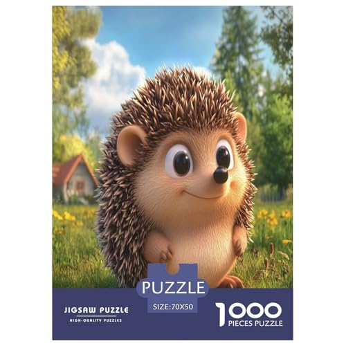 Hedgehog Puzzles 1000 Teile Schwer Puzzle Spielzeug Lernspiel Impossible Herausforderungsspielzeug Für Erwachsene Und Kinder Ab 14 Jahren 70x50cm/1000pcs von RJAVAGFZL