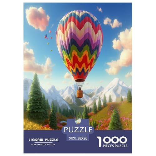 Heißluftballon Puzzles 1000 Teile Schwer Puzzle Spielzeug Lernspiel Impossible Herausforderungsspielzeug Für Erwachsene Und Kinder Ab 14 Jahren 38x26cm/1000pcs von RJAVAGFZL