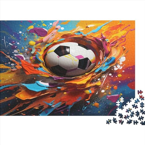 High Dynamic Fußball Puzzle 1000 Teile Erwachsene, Puzzlespiel Jigsaw Puzzles Erwachsenen Puzzlespiel Puzzel 1000pcs (75x50cm) von RJAVAGFZL