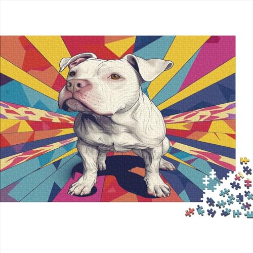 Hund 1000 Stück Puzzles Für Erwachsene Teenager Stress Abbauen Familien-Puzzlespiel 1000-teiliges Puzzle Kinder Lernspiel Spielzeug Geschenk Puzzel 1000pcs (75x50cm) von RJAVAGFZL