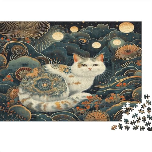 Kätzchen(9) 1000 Stück Puzzles Für Erwachsene Teenager Stress Abbauen Familien-Puzzlespiel Mit Poster in 1000-teiliges Puzzle Kinder Lernspiel Spielzeug Geschenk Puzzel 1000pcs (75x50cm) von RJAVAGFZL