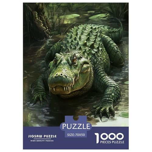 Krokodil Puzzle 1000-teilige Schwer Puzzle Spielzeug Lernspiel Impossible Herausforderung Spielzeug Für Erwachsene Kinder 70x50cm/1000pcs Krokodil Puzzle 1000-teilige Schwer Puzzle Spielzeug Lernspiel Impossible Herausforderung Spielzeug Für Erwachsene Kinder 70x50cm/1000pcs von RJAVAGFZL
