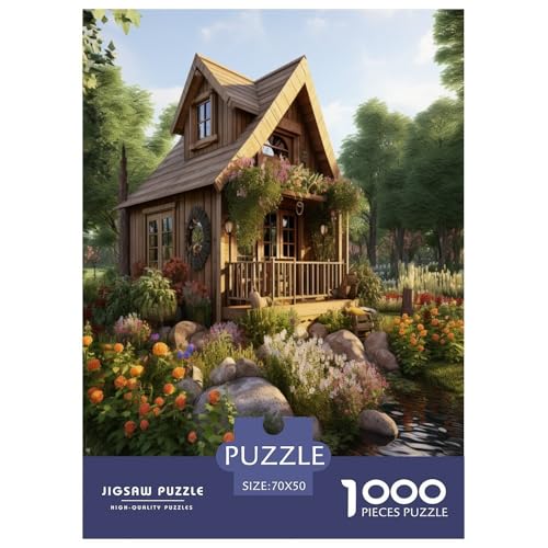 Landhaus Puzzle 1000 Teile Schwer Puzzle Spielzeug Lernspiel Impossible Herausforderungsspielzeug Für Erwachsene Und Kinder Ab 14 Jahren 70x50cm/1000pcs von RJAVAGFZL