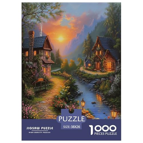 Landschaftsmalerie Puzzle 1000-teilige Schwer Puzzle Spielzeug Lernspiel Impossible Herausforderung Spielzeug Für Erwachsene Kinder 38x26cm/1000pcs Landschaftsmalerie Puzzle 1000-teilige Schwer Puzzle Spielzeug Lernspiel Impossible Herausforderung Spielzeug Für Erwachsene Kinder 38x26cm/1000pcs von RJAVAGFZL