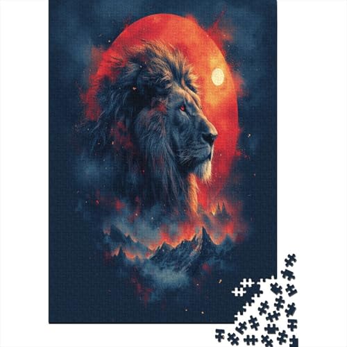Löwe Puzzle 1000 Teile Puzzle Erwachsene Schwieriges Schwer Puzzle Für Erwachsene Und Kinder Ab 14 Jahren Puzzel 1000pcs (75x50cm) von RJAVAGFZL