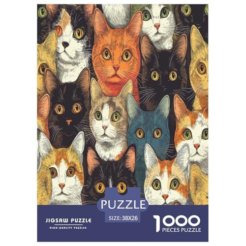 Niedliche Katze Puzzles 1000 Teile Schwer Puzzle Spielzeug Pädagogisches Spiel Impossible Herausforderung Spielzeug Für Erwachsene Und Kinder Ab 12 Jahren 38x26cm/1000pcs Niedliche Katze Puzzles 1000 Teile Schwer Puzzle Spielzeug Pädagogisches Spiel Impossible Herausforderung Spielzeug Für Erwachsene Und Kinder Ab 12 Jahren 38x26cm/1000pcs von RJAVAGFZL