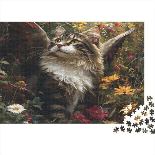 Norwegische Waldkatze Puzzle 1000 Teile Erwachsener Kniffel Spaß Für Die Ganze Familie - Abwechslungsreiche 1000 Puzzleteilige Motive Puzzle Erwachsene, Puzzel 1000pcs (75x50cm) von RJAVAGFZL
