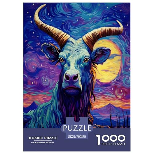 Ölmalerei Yak Puzzle 1000 Teile Schwer Puzzle Spielzeug Lernspiel Impossible Herausforderungsspielzeug Für Erwachsene Und Kinder Ab 12 Jahren 70x50cm/1000pcs Ölmalerei Yak Puzzle 1000 Teile Schwer Puzzle Spielzeug Lernspiel Impossible Herausforderungsspielzeug Für Erwachsene Und Kinder Ab 12 Jahren 70x50cm/1000pcs von RJAVAGFZL