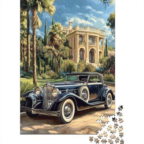 Oldtimer Puzzle 1000 Teile Schwer Puzzle Spielzeug Lernspiel Impossible Herausforderung Spielzeug Für Erwachsene Kinder 1000pcs (75x50cm) von RJAVAGFZL