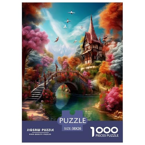 Paradies Puzzles 1000 Teile Schwer Puzzle Spielzeug Lernspiel Impossible Herausforderungsspielzeug Für Erwachsene Und Kinder Ab 12 Jahren 38x26cm/1000pcs von RJAVAGFZL
