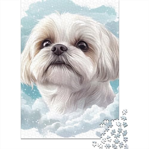 Pekingeserr Puzzle 1000 Teile Schwer Puzzle Spielzeug Pädagogisches Spiel Impossible Herausforderungsspielzeug Für Erwachsene Und Kinder in Bewährter 1000pcs (75x50cm) von RJAVAGFZL