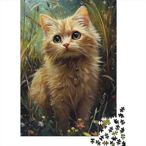 Persische Katze Puzzles 1000 Teile Schwer Puzzle Spielzeug Lernspiel Impossible Herausforderungsspielzeug Für Erwachsene Kinder 1000pcs (75x50cm) von RJAVAGFZL