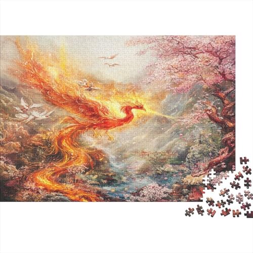 Phoenix 1000 Teile Puzzle Für Erwachsene, Hochwertige Recycelbare MateriAußerirdische Und Druck Puzzlespiel, Familienspiel, Geschenk Für Liebhaber Oder Freunde Puzzel 1000pcs (75x50cm) von RJAVAGFZL