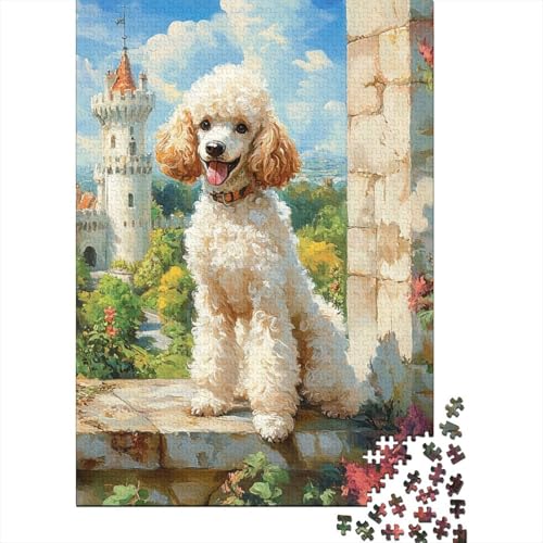 Pudel Puzzle 1000-teilige Schwer Puzzle Spielzeug Lernspiel Impossible Herausforderung Spielzeug Für Erwachsene Kinder 1000pcs (75x50cm) von RJAVAGFZL