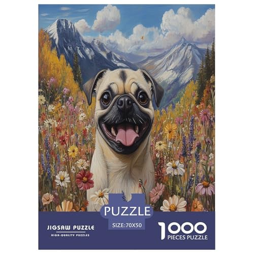 Pug Puzzle 1000 Teile Schwer Puzzle Spielzeug Lernspiel Impossible Herausforderung Spielzeug Für Erwachsene Kinder 70x50cm/1000pcs Pug Puzzle 1000 Teile Schwer Puzzle Spielzeug Lernspiel Impossible Herausforderung Spielzeug Für Erwachsene Kinder 70x50cm/1000pcs von RJAVAGFZL