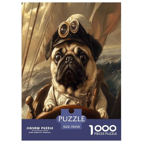 Pug Puzzle 1000-teilige Schwer Puzzle Spielzeug Lernspiel Impossible Herausforderung Spielzeug Für Erwachsene Kinder 70x50cm/1000pcs Pug Puzzle 1000-teilige Schwer Puzzle Spielzeug Lernspiel Impossible Herausforderung Spielzeug Für Erwachsene Kinder 70x50cm/1000pcs von RJAVAGFZL