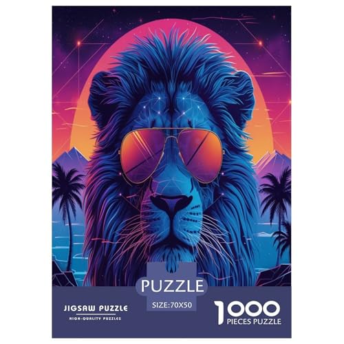 Retro Löwen Puzzles 1000 Teile Schwer Puzzle Spielzeug Lernspiel Impossible Herausforderungsspielzeug Für Erwachsene Und Kinder Ab 14 Jahren 70x50cm/1000pcs Retro Löwen Puzzles 1000 Teile Schwer Puzzle Spielzeug Lernspiel Impossible Herausforderungsspielzeug Für Erwachsene Und Kinder Ab 14 Jahren 70x50cm/1000pcs von RJAVAGFZL