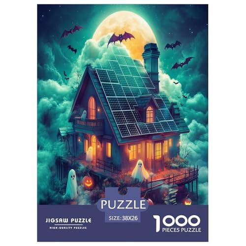 Schloss Puzzle 1000-teilige Schwer Puzzle Spielzeug Lernspiel Impossible Herausforderungsspielzeug Für Erwachsene Und Kinder Ab 14 Jahren 38x26cm/1000pcs von RJAVAGFZL