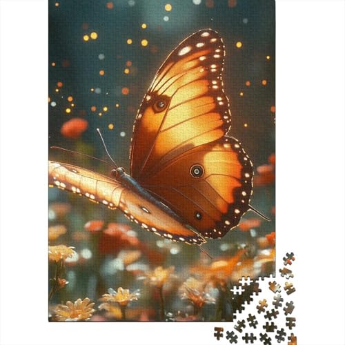 Schmetterling Puzzle 1000-teilige Schwer Puzzle Spielzeug Pädagogisches Spiel Impossible Herausforderung Spielzeug Für Erwachsene Und Kinder in Bewährter 1000pcs (75x50cm) von RJAVAGFZL