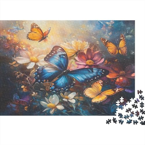 Schmetterling Puzzlespiel 1000 Teile Puzzle Für Erwachsene Und Kinder Ab 14 Jahren, Puzzle-Motiv Erwachsenen Puzzlespiel Puzzel 1000pcs (75x50cm) von RJAVAGFZL