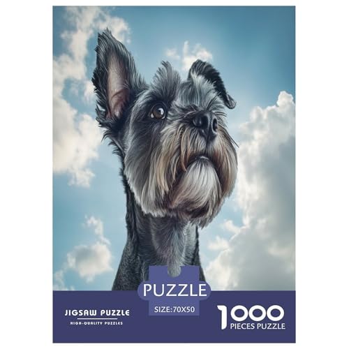 Schnauzer Puzzle 1000 Teile Schwer Puzzle Spielzeug Pädagogisches Spiel Impossible Herausforderung Spielzeug Für Erwachsene Kinder 70x50cm/1000pcs Schnauzer Puzzle 1000 Teile Schwer Puzzle Spielzeug Pädagogisches Spiel Impossible Herausforderung Spielzeug Für Erwachsene Kinder 70x50cm/1000pcs von RJAVAGFZL