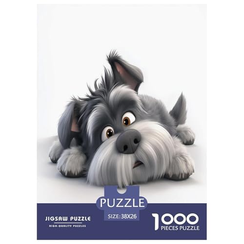 Schnauzer Puzzle 1000-teilige Schwer Puzzle Spielzeug Lernspiel Impossible Herausforderungsspielzeug Für Erwachsene Und Kinder in Bewährter 38x26cm/1000pcs Schnauzer Puzzle 1000-teilige Schwer Puzzle Spielzeug Lernspiel Impossible Herausforderungsspielzeug Für Erwachsene Und Kinder in Bewährter 38x26cm/1000pcs von RJAVAGFZL