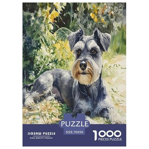 Schnauzer Puzzles 1000 Teile Schwer Puzzle Spielzeug Lernspiel Impossible Herausforderungsspielzeug Für Erwachsene Und Kinder in Bewährter 70x50cm/1000pcs Schnauzer Puzzles 1000 Teile Schwer Puzzle Spielzeug Lernspiel Impossible Herausforderungsspielzeug Für Erwachsene Und Kinder in Bewährter 70x50cm/1000pcs von RJAVAGFZL