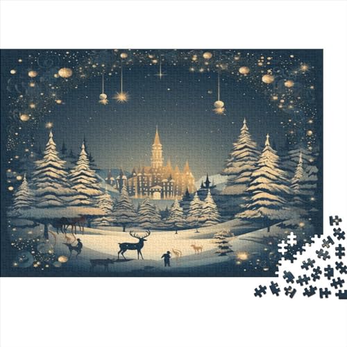 Schneeige Weihnachten Frohes Neues Jahr Puzzlespiel 1000 Teile Für Erwachsene, Einzigartige Kunstwerke Und Vorlage - Geburtstags- Spaßige Puzzles Mit Überraschung Von Puzzle in A Bag Puzzel 1000pcs Schneeige Weihnachten Frohes Neues Jahr Puzzlespiel 1000 Teile Für Erwachsene, Einzigartige Kunstwerke Und Vorlage - Geburtstags- Spaßige Puzzles Mit Überraschung Von Puzzle in A Bag Puzzel 1000pcs von RJAVAGFZL