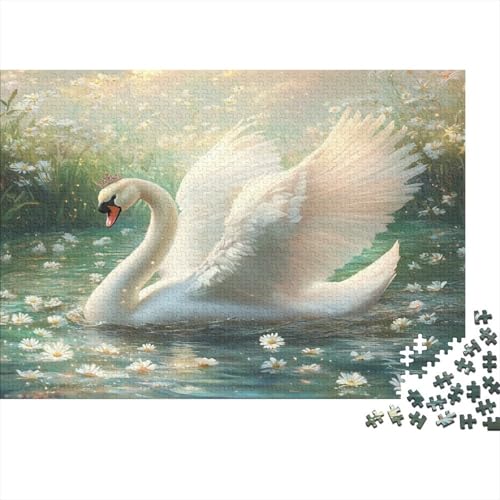 Schwan 1000 Teile Puzzle Für Erwachsene, Hochwertige Recycelbare MateriAußerirdische Und Druck Puzzlespiel, Familienspiel, Geschenk Für Liebhaber Oder Freunde Puzzel 1000pcs (75x50cm) von RJAVAGFZL