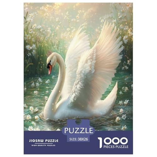 Schwan Puzzle 1000-teilige Schwer Puzzle Spielzeug Lernspiel Impossible Herausforderung Spielzeug Für Erwachsene Und Kinder in Bewährter 38x26cm/1000pcs Schwan Puzzle 1000-teilige Schwer Puzzle Spielzeug Lernspiel Impossible Herausforderung Spielzeug Für Erwachsene Und Kinder in Bewährter 38x26cm/1000pcs von RJAVAGFZL