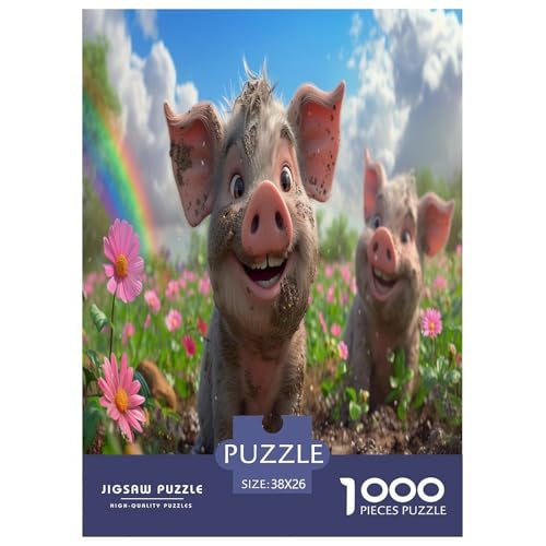 Schwein Puzzle 1000-teilige Schwer Puzzle Spielzeug Lernspiel Impossible Herausforderungsspielzeug Für Erwachsene Kinder 38x26cm/1000pcs Schwein Puzzle 1000-teilige Schwer Puzzle Spielzeug Lernspiel Impossible Herausforderungsspielzeug Für Erwachsene Kinder 38x26cm/1000pcs von RJAVAGFZL