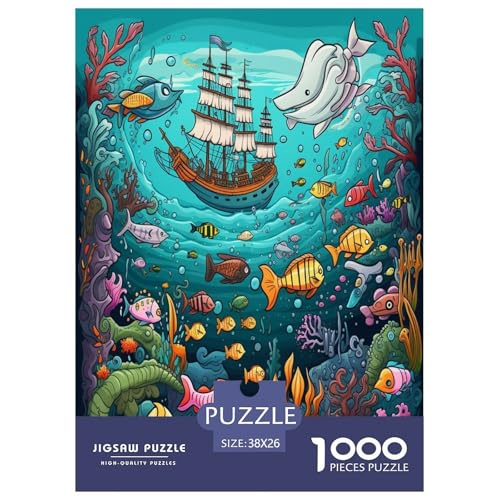 Seabed A School of Fisch Puzzle 1000-teilige Schwer Puzzle Spielzeug Lernspiel Impossible Herausforderungsspielzeug Für Erwachsene Und Kinder Ab 14 Jahren 38x26cm/1000pcs Seabed A School of Fisch Puzzle 1000-teilige Schwer Puzzle Spielzeug Lernspiel Impossible Herausforderungsspielzeug Für Erwachsene Und Kinder Ab 14 Jahren 38x26cm/1000pcs von RJAVAGFZL