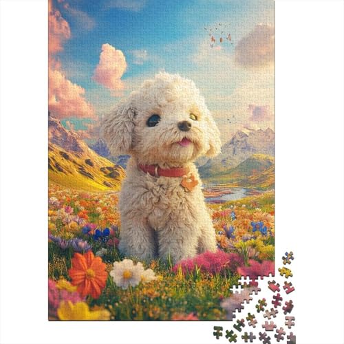 Shih Tzu Puzzles 1000-teilige Schwer Puzzle Spielzeug Lernspiel Impossible Herausforderungsspielzeug Für Erwachsene Und Kinder in Bewährter 1000pcs (75x50cm) von RJAVAGFZL
