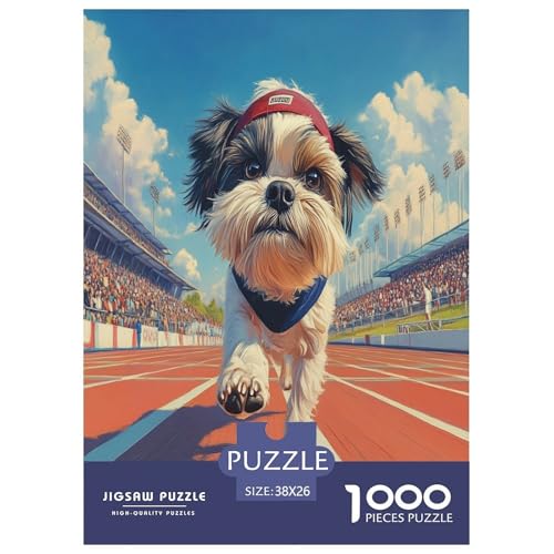 Shih Tzu Puzzles 1000-teilige Schwer Puzzle Spielzeug Lernspiel Impossible Herausforderungsspielzeug Für Erwachsene Und Kinder in Bewährter 38x26cm/1000pcs Shih Tzu Puzzles 1000-teilige Schwer Puzzle Spielzeug Lernspiel Impossible Herausforderungsspielzeug Für Erwachsene Und Kinder in Bewährter 38x26cm/1000pcs von RJAVAGFZL
