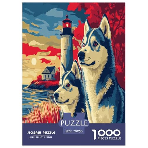 Sibirischer HuskyPuzzle 1000-teilige Schwer Puzzle Spielzeug Lernspiel Impossible Herausforderung Spielzeug Für Erwachsene Und Kinder in Bewährter 70x50cm/1000pcs Sibirischer HuskyPuzzle 1000-teilige Schwer Puzzle Spielzeug Lernspiel Impossible Herausforderung Spielzeug Für Erwachsene Und Kinder in Bewährter 70x50cm/1000pcs von RJAVAGFZL