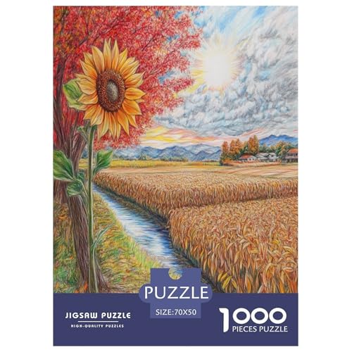 Sonnenblumen Puzzle 1000 Teile Schwer Puzzle Spielzeug Pädagogisches Spiel Impossible Herausforderungsspielzeug Für Erwachsene Und Kinder Ab 12 Jahren 70x50cm/1000pcs Sonnenblumen Puzzle 1000 Teile Schwer Puzzle Spielzeug Pädagogisches Spiel Impossible Herausforderungsspielzeug Für Erwachsene Und Kinder Ab 12 Jahren 70x50cm/1000pcs von RJAVAGFZL