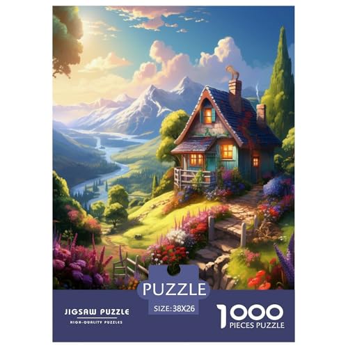 Süße Landschaft Puzzle 1000-teilige Schwer Puzzle Spielzeug Pädagogisches Spiel Impossible Herausforderungsspielzeug Für Erwachsene Und Kinder in Bewährter 38x26cm/1000pcs Süße Landschaft Puzzle 1000-teilige Schwer Puzzle Spielzeug Pädagogisches Spiel Impossible Herausforderungsspielzeug Für Erwachsene Und Kinder in Bewährter 38x26cm/1000pcs von RJAVAGFZL